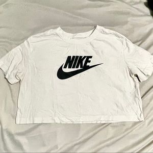 Nike Logo Cropped Top Active Shirt